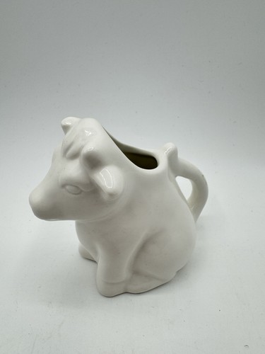 Vintage cow milk jug cream - milk,