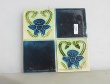 Vintage Ceramic Tile Floral
