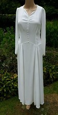 1920s Wedding Gown Silk Crepe Ivory for Restoration or Pattern