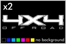 (2) 4x4 Off Road Sticker Decal