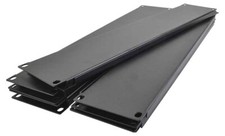 2U Blank Rack Panel 19" Black
