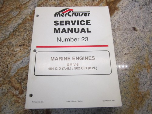Huge mercruiser service - huge, manual