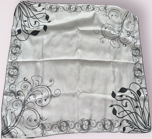 Vintage patterned square scarf - vintage,