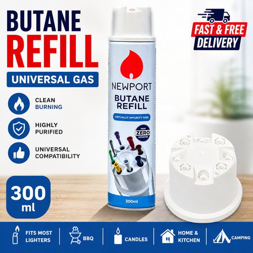 Newport butane gas refill - newport,