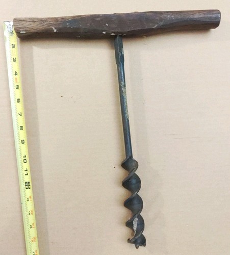 Antique primitive handle - antique, t-handle