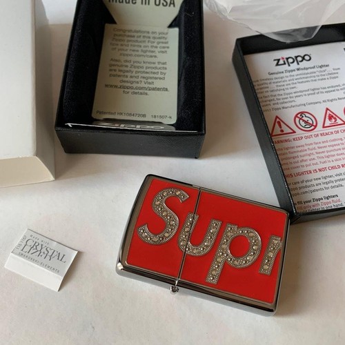 Supreme swarovski zippo - supreme,