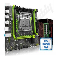 X99-8D4 ATX Motherboard Set + Xeon E5 2650 V4 CPU + 16GB DDR4 2133MHZ RAM Bundle