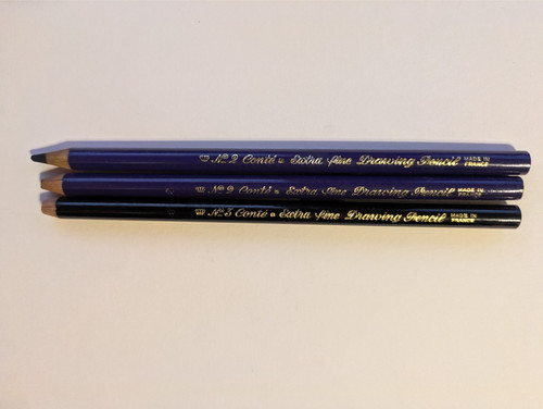 Conte extra fine - fine, drawing