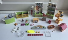 Playmobil 6221 Animal Clinic Pet Store Interior playset ~ parrot dogs cats mice