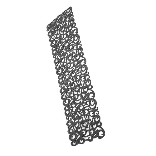 Dark grey felt table runner - grey,