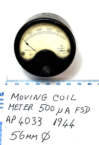 Vintage microamperes meter - vintage,