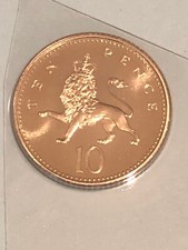 1998 10p Crowned Lion Ten