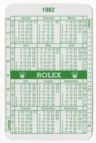 Rolex 1982 1983 green - rolex, calendar