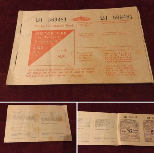 Motor fuel ration book - motor,
