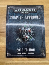 Warhammer 40k Chapter Approved 2018 Edition Rulebook 8th Edition Paperback MINT
