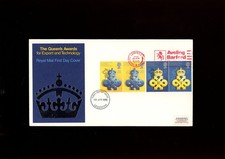 1990 Queen's Award to Industry Royal Mail FDC Aveling Barford Machines slogan.