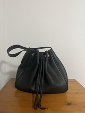 Genuine Black Leather Handbag