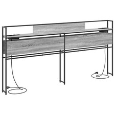 Storage Headboard with Shelf with Headboard Engineered wood Bookcase  vidaXL