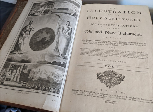 Antique bibles from - 1759, in