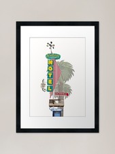 Holiday lodge framed - holiday, print