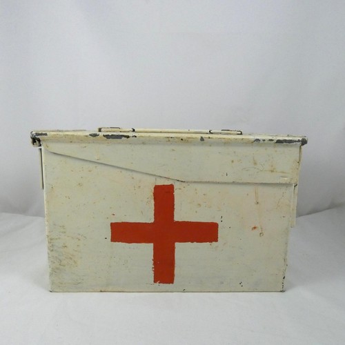 Metal first aid box - aid,