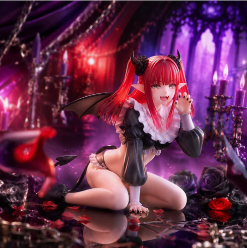 Black joy 10cm anime figure - black,