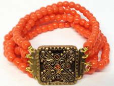 Vintage Very Wide Coral Bead