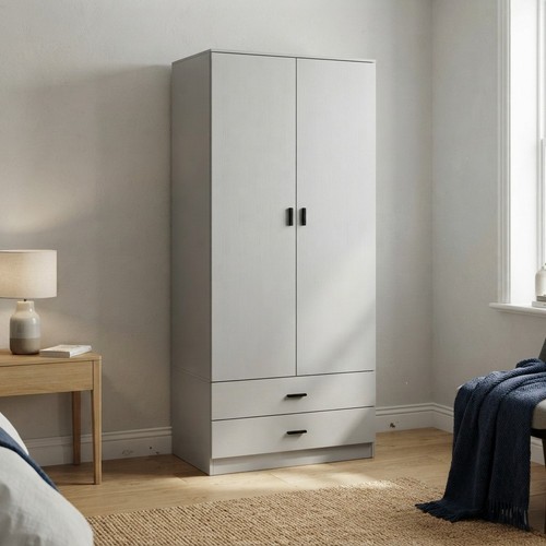 Contemporary wooden wardrobe - contemporary,