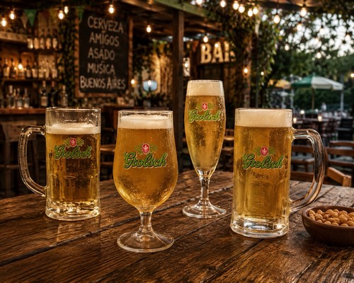 Grolsch beer glass - beer, set