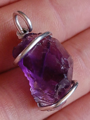 Super seven amethyst pendant - super,