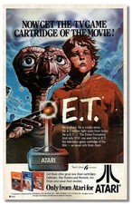 E.T. ATARI GAME OLD AD FRIDGE/LOCKER MAGNET 3.5 X 5.5