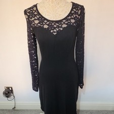 Pepperberry dress 12 really curvy lace black mini dress