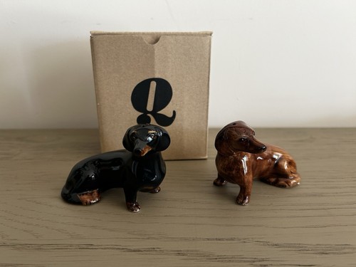 Bnib quail ceramics - quail, dachshund