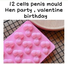 Willy Penis Silicone Ice Cube Tray Baking Jelly Mould Hen Night Party Chocolate