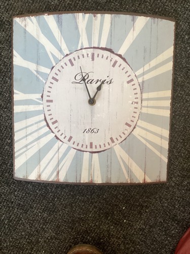 Paris metal clock - paris,