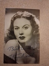 Hazel Court British Actress studio 1940s - Original Hand Signed Photo