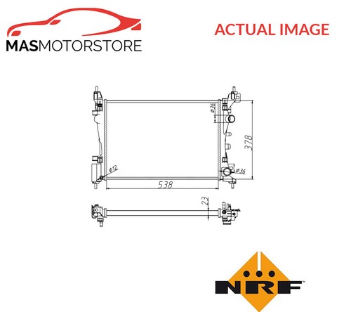 Engine cooling radiator nrf - engine,