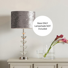 Silver Table Lamp Base Clear