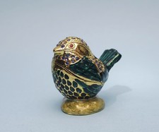 Vintage enamel & rhinestone