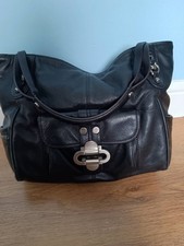 Episode Black Leather Handbag