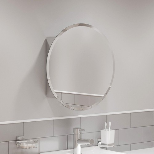 Round door bathroom mirror - door,