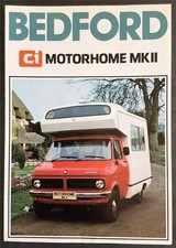 BEDFORD CI MOTORHOME Mk II MOTOR CARAVAN Sales Brochure FEB 1977 #B1826/2/77