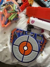 Large Collection Of nerf Guns With Target