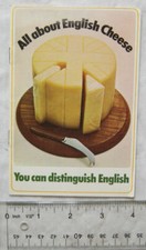 c1970 booklet All about English Cheese, You can distinguish English