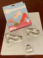 Cake Star Cutter & Texture Mat set - Shoes & Handbags