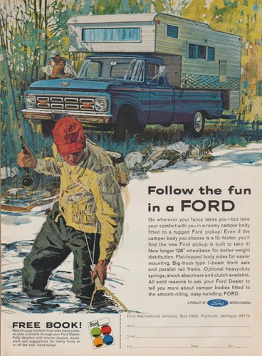 1964 ford camper body pickup - ford,