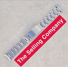 Rolex vintage style Full Matte Steel Oyster bracelet - 19mm hollow end links