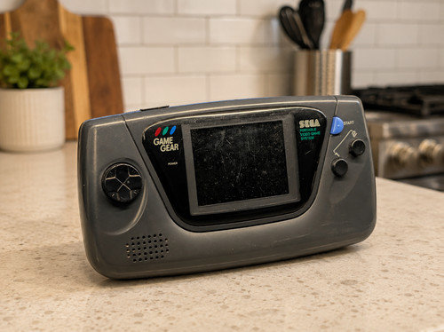 Sega game gear display stand - display,