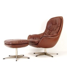 Retro vintage danish - danish, leather