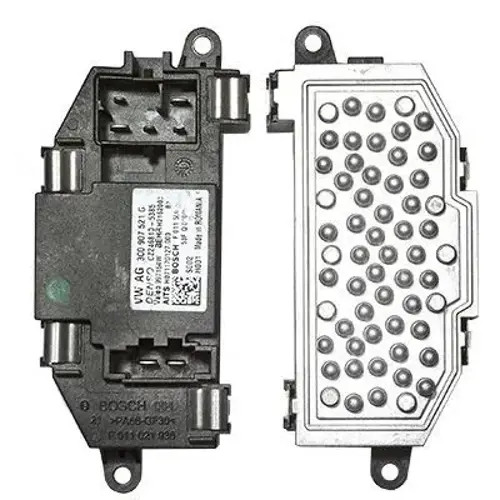 Blower regulator resistor